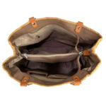 Amplio Bolso Shopper Sintético con Bolsillo Frontal y Asas Largas