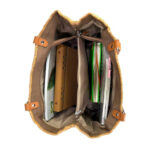 Amplio Bolso Shopper Sintético con Bolsillo Frontal y Asas Largas