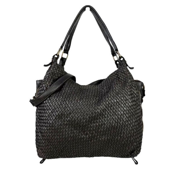 Bolso de Hombro Vintage Piel Lavado para Mujer con Gran Capacidad
