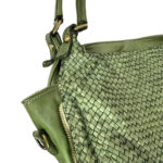 Bolso de Hombro Vintage Piel Lavado para Mujer con Gran Capacidad