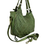 Bolso de Hombro Vintage Piel Lavado para Mujer con Gran Capacidad