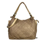 Bolso de Hombro Vintage Piel Lavado para Mujer con Gran Capacidad