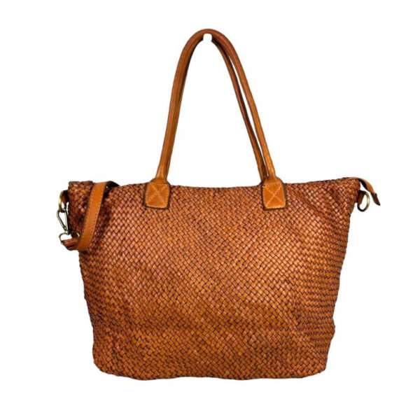 Bolso Shopper Mujer Estilo Vintage de Piel Lavado y Gran Capacidad