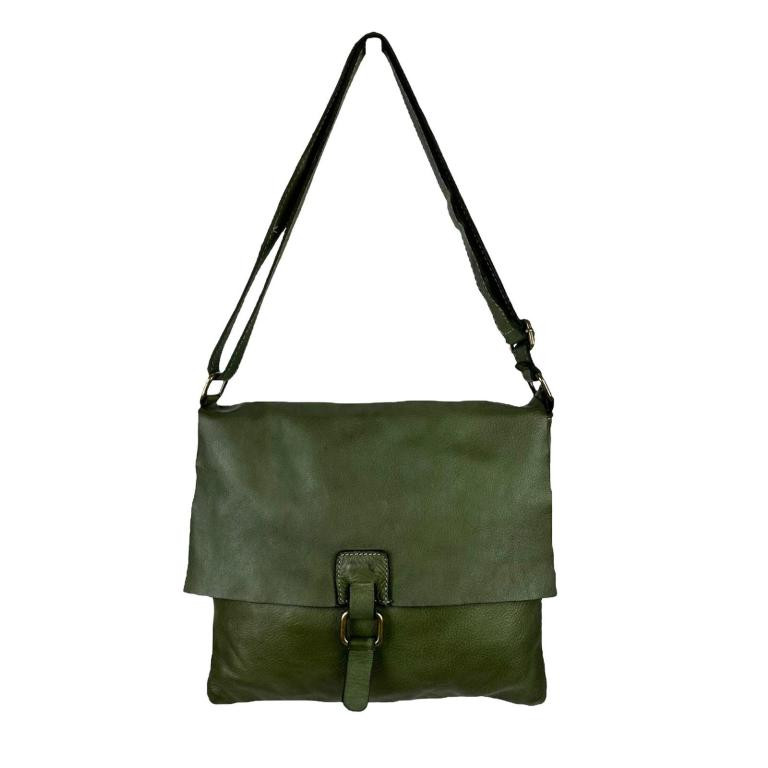 Bolso Bandolera de Piel Lavado, Estilo Vintage y Solapa para Mujer Bolso Bandolera de Piel Lavado, Estilo Vintage y Solapa para Mujer