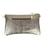 Bolso de Mano de Piel para Mujer con Efecto Brillante y Solapa Magnética