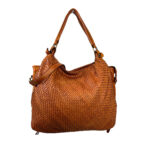 Bolso de Hombro Vintage Piel Lavado para Mujer con Gran Capacidad