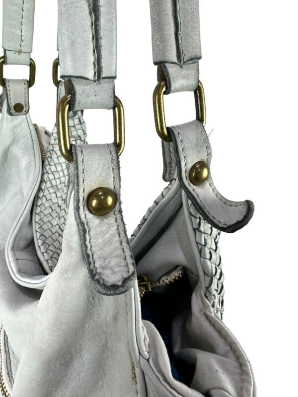 Bolso de Hombro Vintage Piel Lavado para Mujer con Gran Capacidad