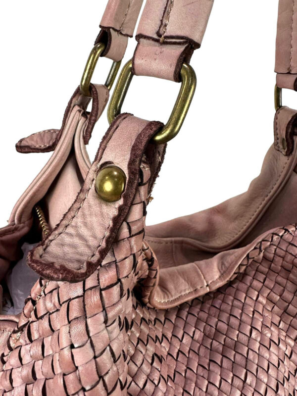 Bolso de Hombro Vintage Piel Lavado para Mujer con Gran Capacidad