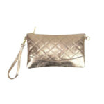 Bolso de Mano de Piel para Mujer con Efecto Brillante y Solapa Magnética