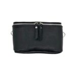 Riñonera de piel con Efecto Metalizado y Cremalleras para Mujer - Imagen 3