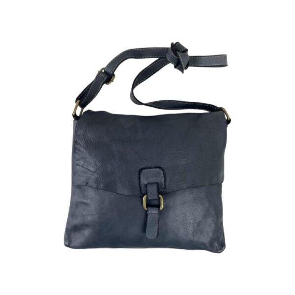 Bolso Bandolera de Piel Lavado, Estilo Vintage y Solapa para Mujer - Imagen 3