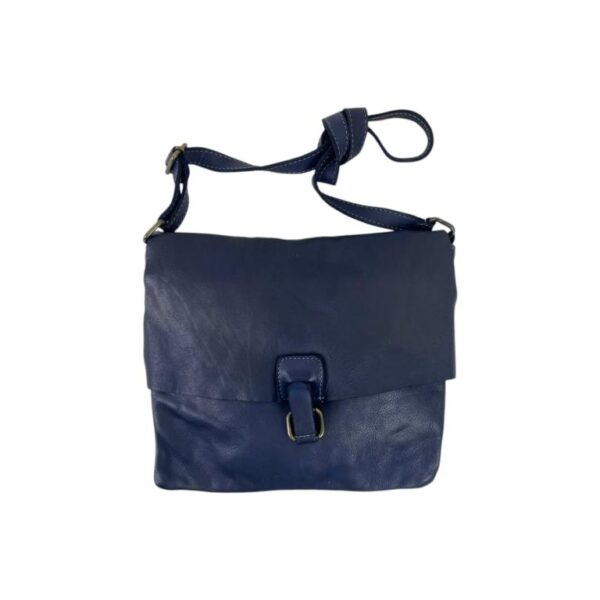 Bolso Bandolera de Piel Lavado, Estilo Vintage y Solapa para Mujer - Imagen 6