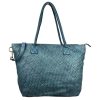 Bolso Shopper trenzado Vintage Piel Lavado para mujer