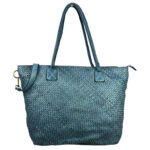 Bolso Shopper trenzado Vintage Piel Lavado para mujer