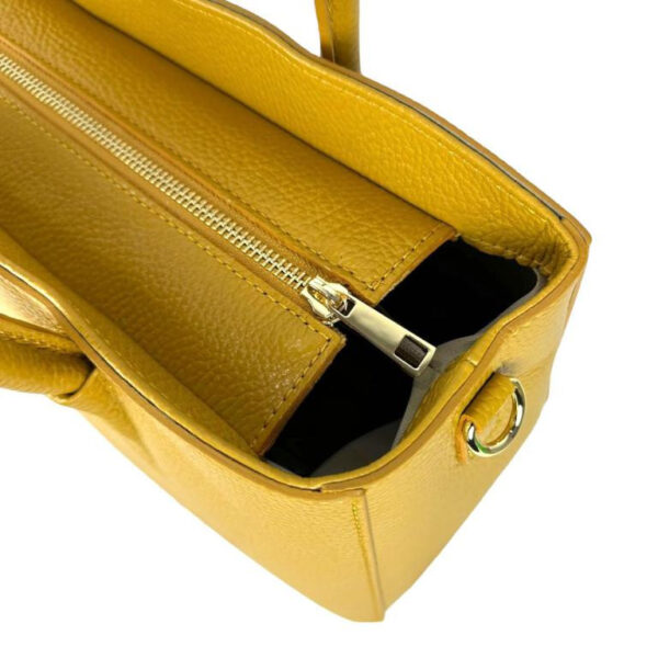 Amplio Bolso Tote de Piel Italiana para Mujer con Bolsillos Interiores