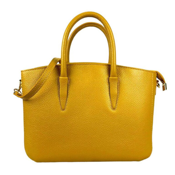 Amplio Bolso Tote de Piel Italiana para Mujer con Bolsillos Interiores