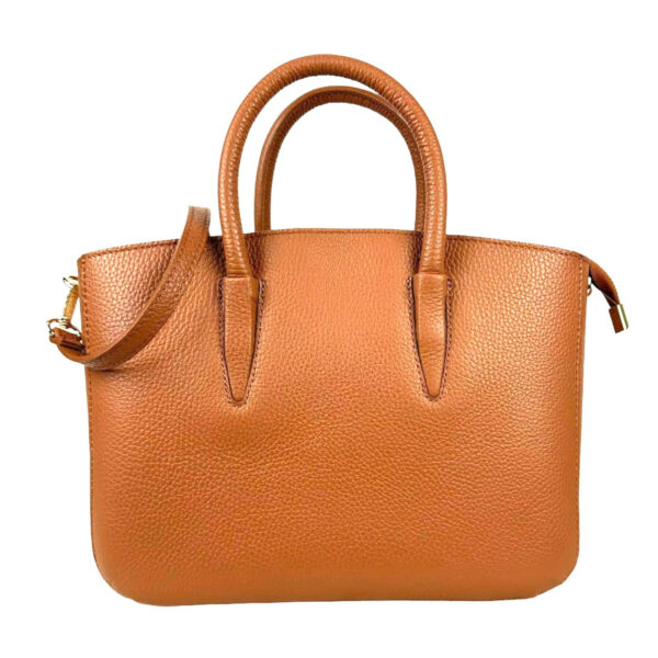 Amplio Bolso Tote de Piel Italiana para Mujer con Bolsillos Interiores