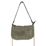 Bolsito de Fiesta Sintético para Mujer con Efecto Brillo y Cierre de Cremallera