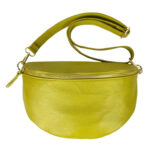 Amplia Riñonera de Piel Italiana para Mujer con Compartimento Interior