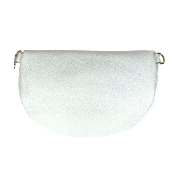 Amplia Riñonera de Piel Italiana para Mujer con Compartimento Interior