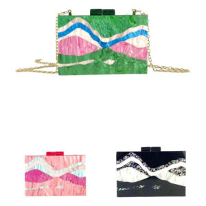 Bolso de Fiesta Acrílico Nacar de Mujer con Gran Calidad