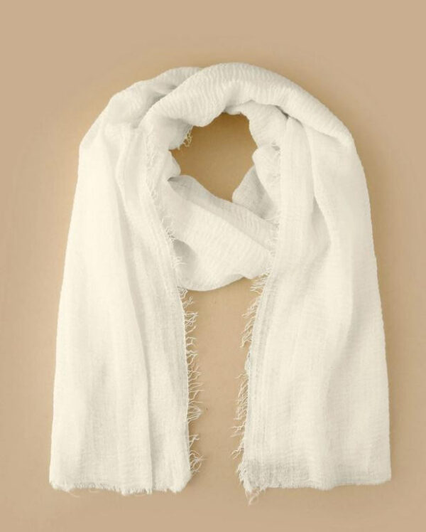 Fular de Verano para Mujer de Lino Italiano con Colores Lisos y Gran Calidad