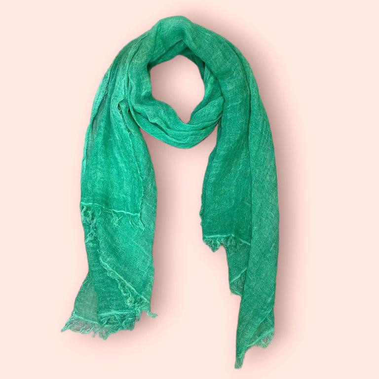 Fular de Verano para Mujer de Lino Italiano con Colores Lisos y Gran Calidad Fular de Verano para Mujer de Lino Italiano con Colores Lisos y Gran Calidad