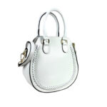 Bolso de Mano de Piel con Asas Cortas y Bolsillo Trasero para Mujer