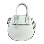 Bolso de Mano de Piel con Asas Cortas y Bolsillo Trasero para Mujer