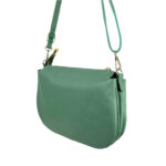 Bolso Bandolera de Piel con 3 Compartimentos Interiores para Mujer