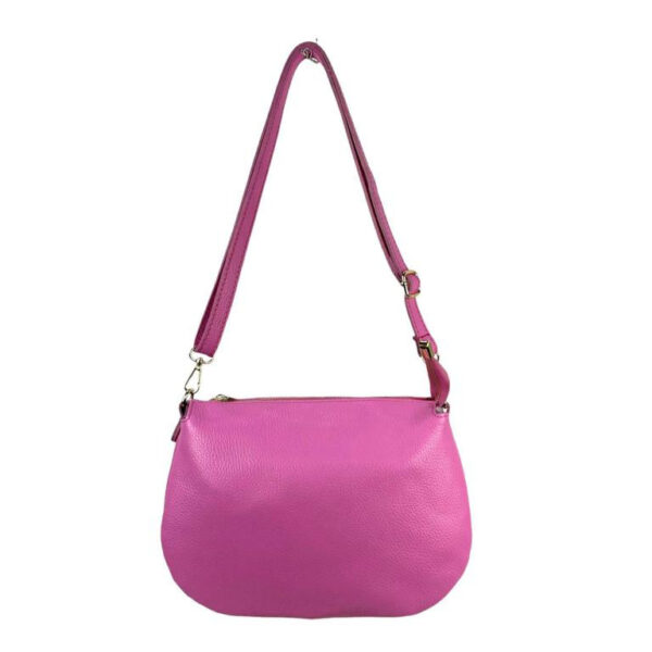 Bolso Bandolera de Piel con 3 Compartimentos Interiores para Mujer