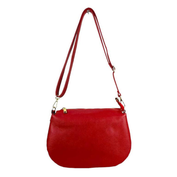 Bolso Bandolera de Piel con 3 Compartimentos Interiores para Mujer