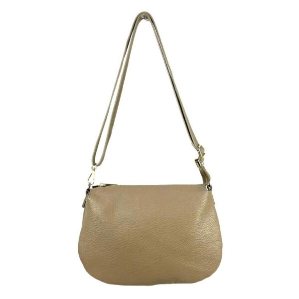 Bolso Bandolera de Piel con 3 Compartimentos Interiores para Mujer