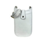 Mini Bolso de Piel con Compartimento Frontal para Mujer