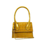 Bolso de Mano de Piel con Diseño Coco y Tamaño Compacto para Mujer