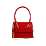 Bolso de Mano de Piel con Diseño Coco y Tamaño Compacto para Mujer