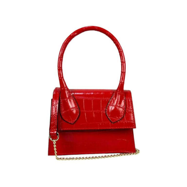 Bolso de Mano de Piel con Diseño Coco y Tamaño Compacto para Mujer