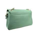 Bolso Bandolera Piel Italiana de Mujer con Solapa Giro y Gran Capacidad