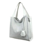 Bolso Shopper de Piel con Gran Capacidad y Cremallera para Mujer