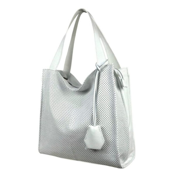 Bolso Shopper de Piel con Gran Capacidad y Cremallera para Mujer