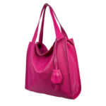 Bolso Shopper de Piel con Gran Capacidad y Cremallera para Mujer