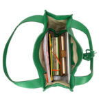 Bolso Shopper de Piel con Gran Capacidad y Cremallera para Mujer