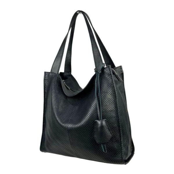 Bolso Shopper de Piel con Gran Capacidad y Cremallera para Mujer