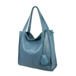 Bolso Shopper de Piel con Gran Capacidad y Cremallera para Mujer