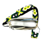 Bolso Bandolera Sintético con 2 Bolsillos de Cremallera para Mujer