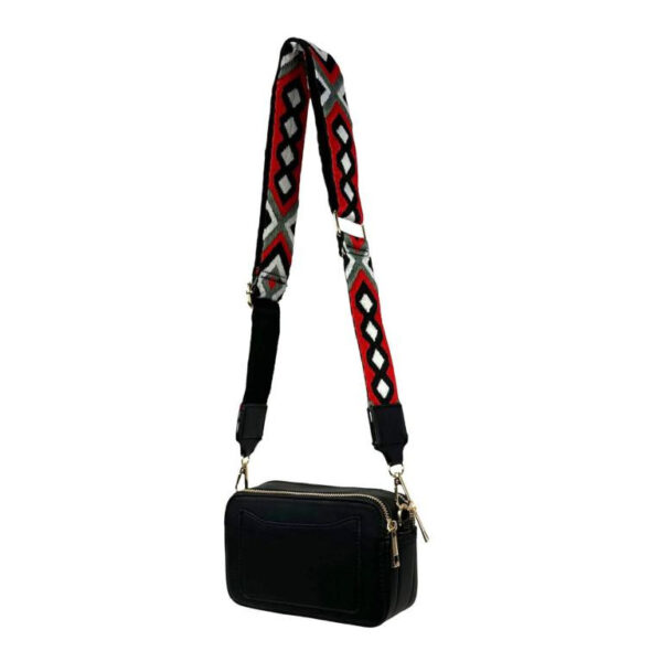 Bolso Bandolera Sintético con 2 Bolsillos de Cremallera para Mujer