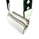 Bolso Bandolera Sintético con 2 Bolsillos de Cremallera para Mujer