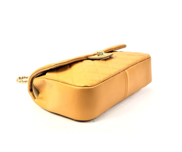 Bolso Acolchado de Piel Italiana GRANDE con Asas de Cadena para Mujer