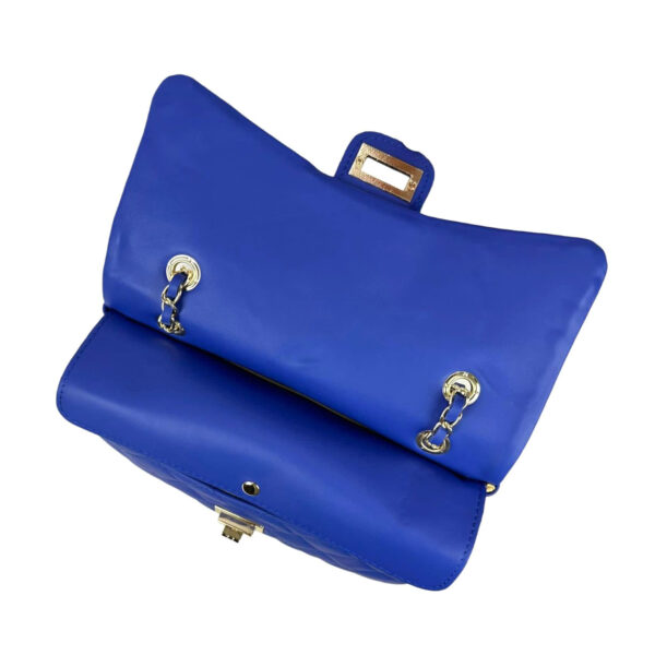 Bolso Acolchado de Piel Italiana GRANDE con Asas de Cadena para Mujer
