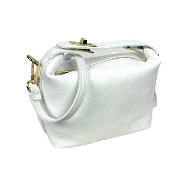 Bolso de de Piel de Grano Italiana con Asa Corta Original para Mujer